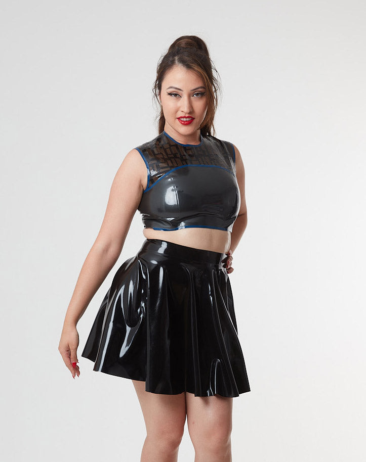 Rewired Latex Crop Top