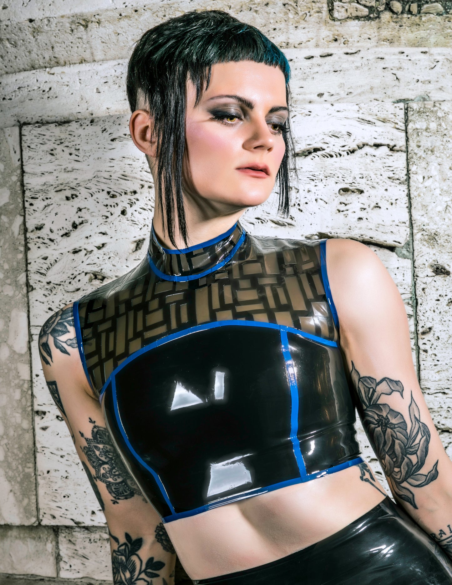 Rewired Latex Crop Top