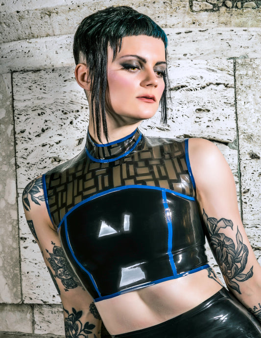 Rewired Latex Crop Top