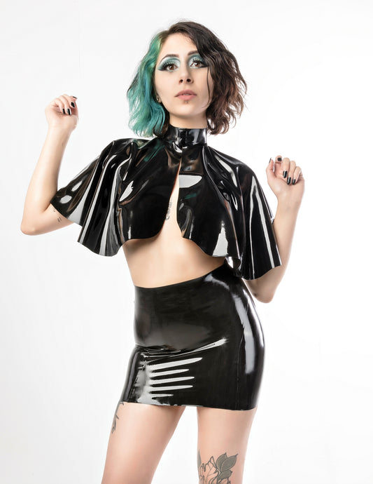 Back to Basics Latex Mini Skirt