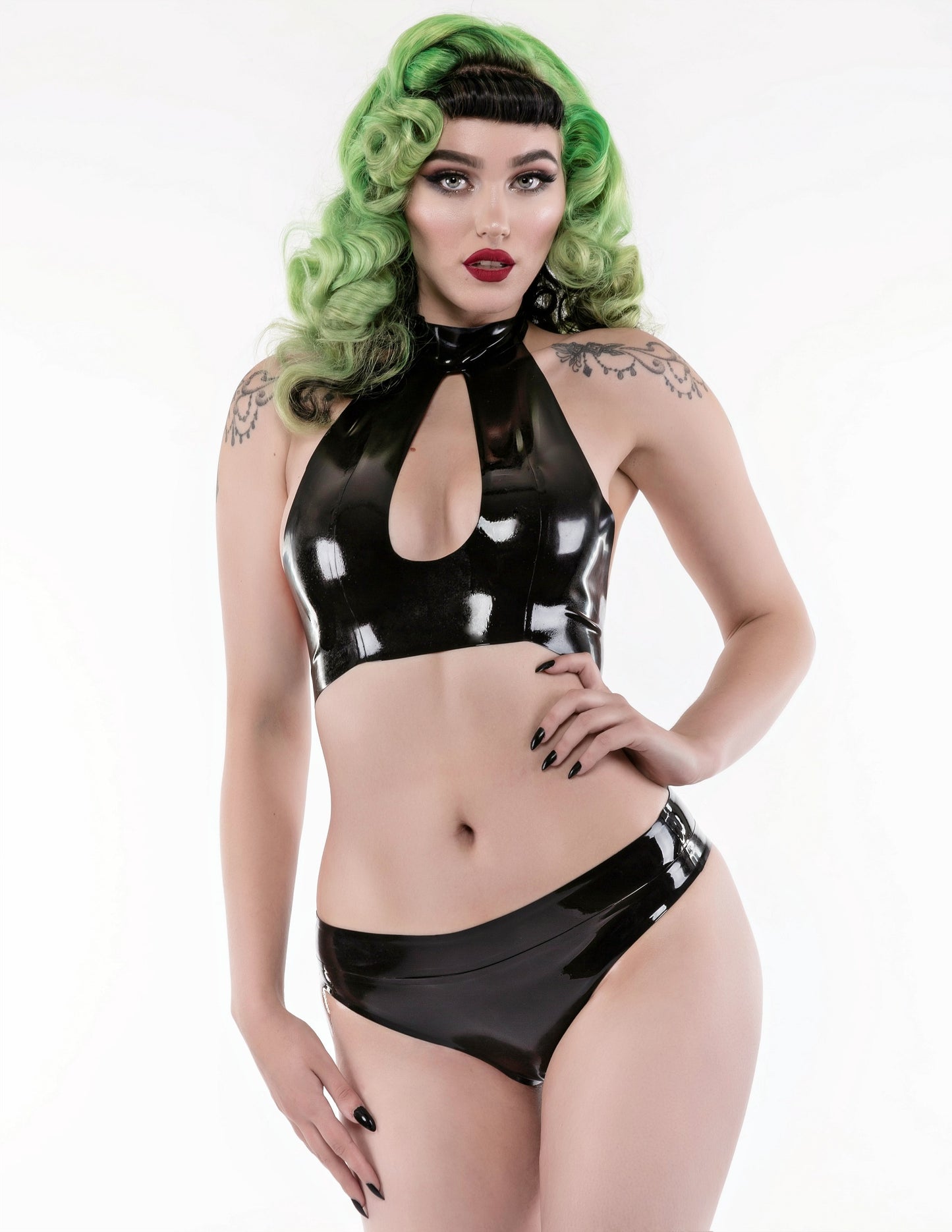 Back to Basics Latex Low Rise Thong