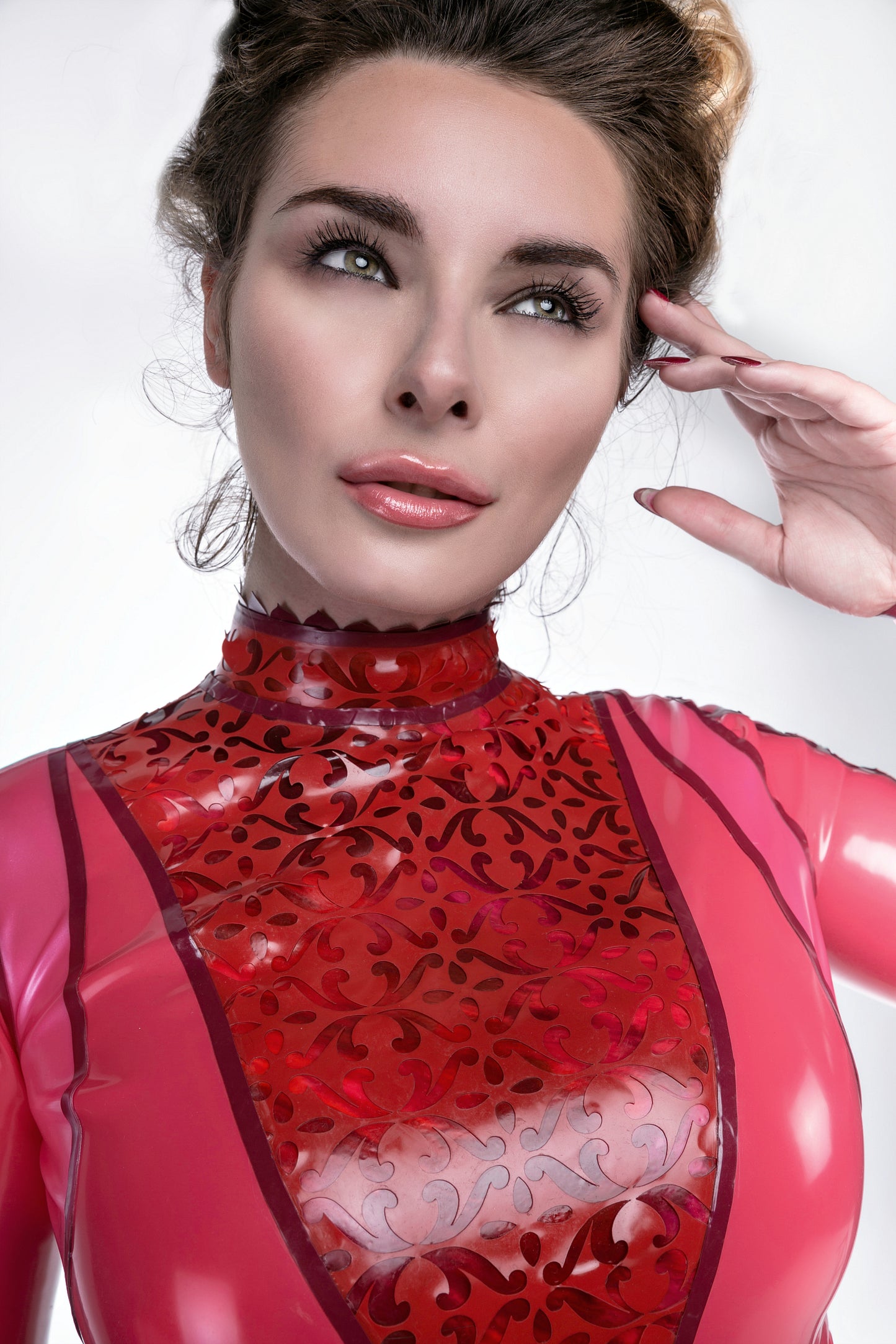 Hidden Escape Latex Long Sleeve Thong Body