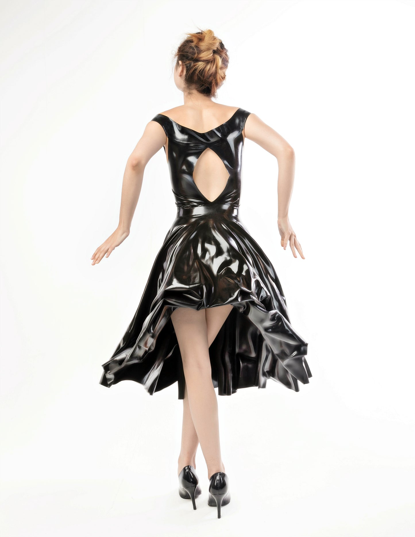 Back to Basics Latex Bardot Dress