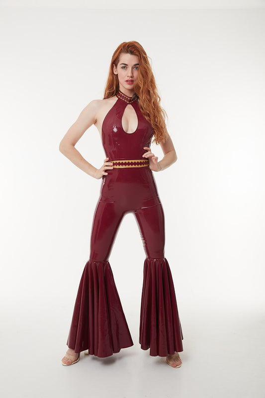 Without Warning Latex Teardrop Jumpsuit
