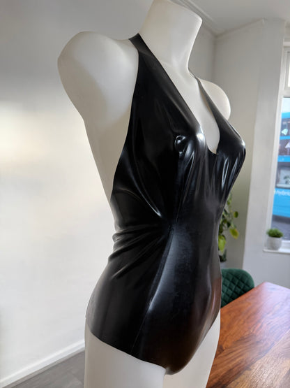 SAMPLE Latex Scoop Neck Bodysuit Size M/L / UK 12/14