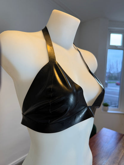 SAMPLE Latex Triangle Bra Size L / UK 14